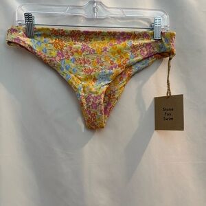 Stone Fox Roca Bikini Swim Bottom Flower Fields